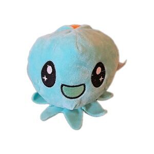 Reverse-eez Octopus Reversible  Learn And Feel Orange Sad - Blue Happy Plush 7"